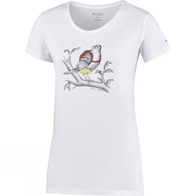 Tee Columbia Birdy Buddy Manga Corta Mujer - Blancas - Chile NAV045291